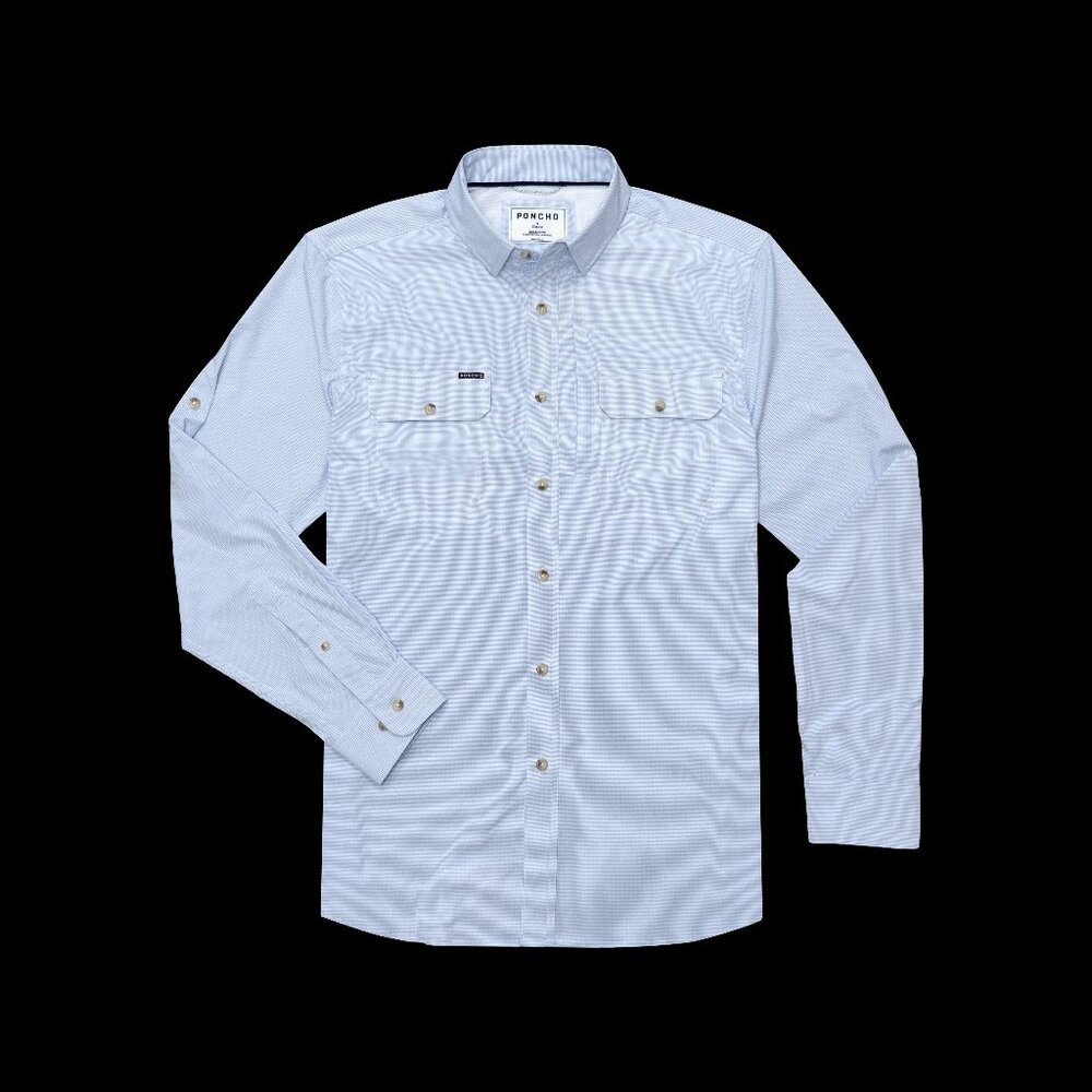 French Blue Men's Casual Button Down Shirt XL slim fit